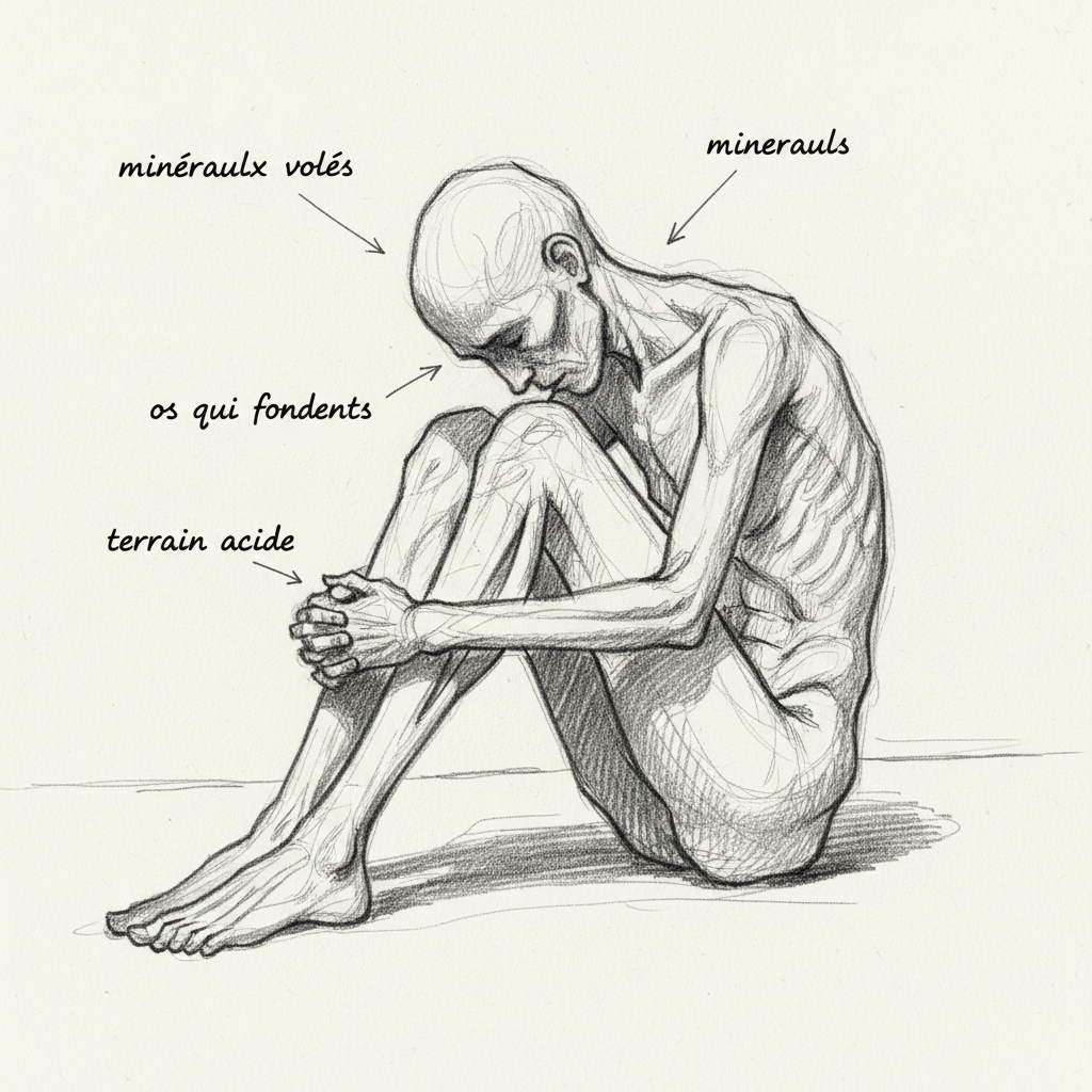 Acidose tissulaire : le terrain acide qui ronge tes os et tes articulations
