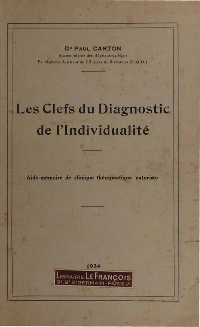Les clefs du diagnostic de l'individualité