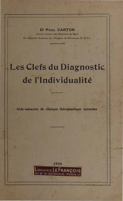 Les clefs du diagnostic de l'individualité