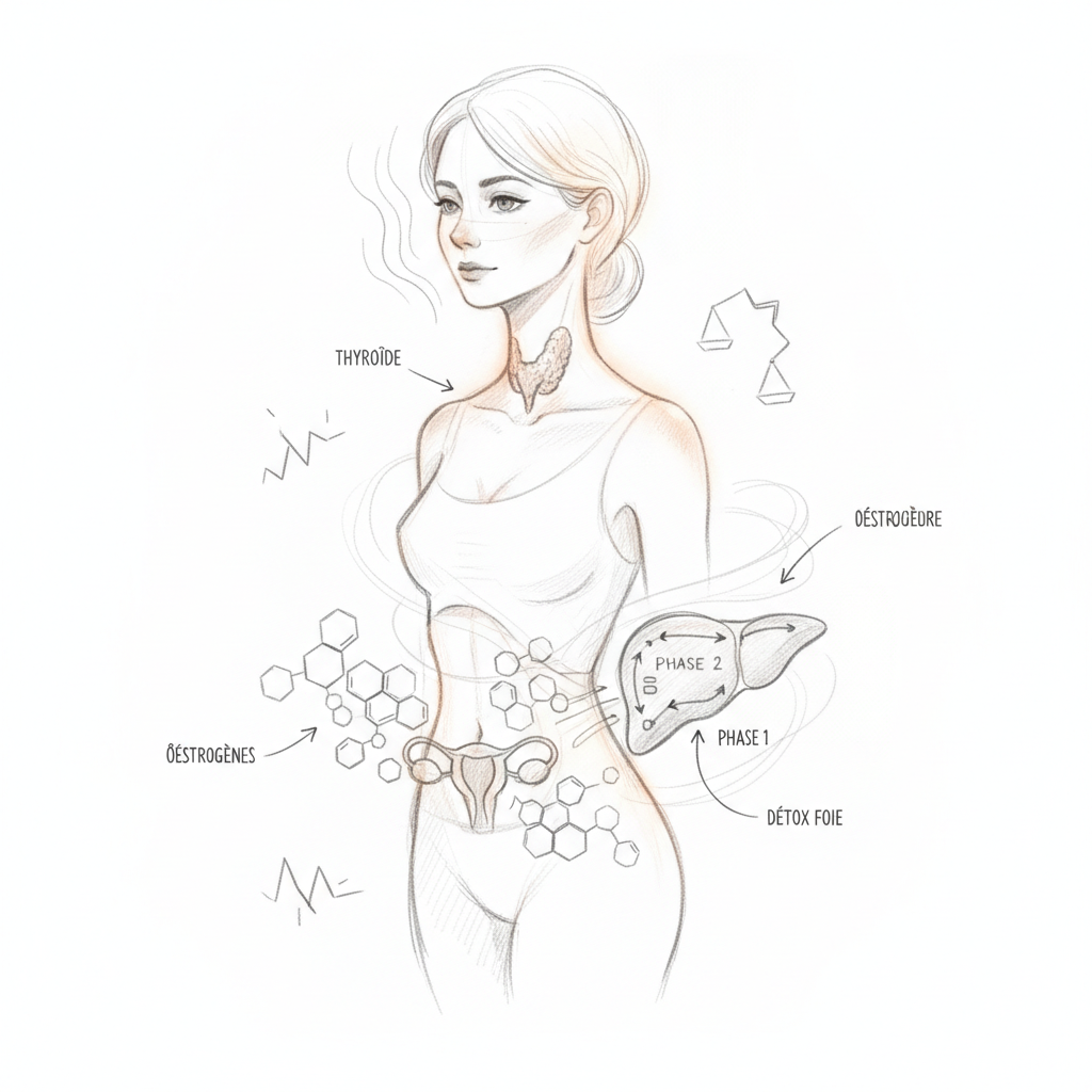 Dominance oestrogénique : quand tes hormones piègent ta thyroïde