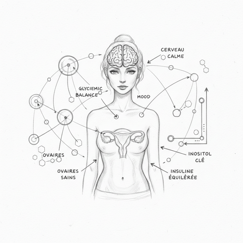 Myo-inositol : humeur, glycémie et ovaires en une molécule