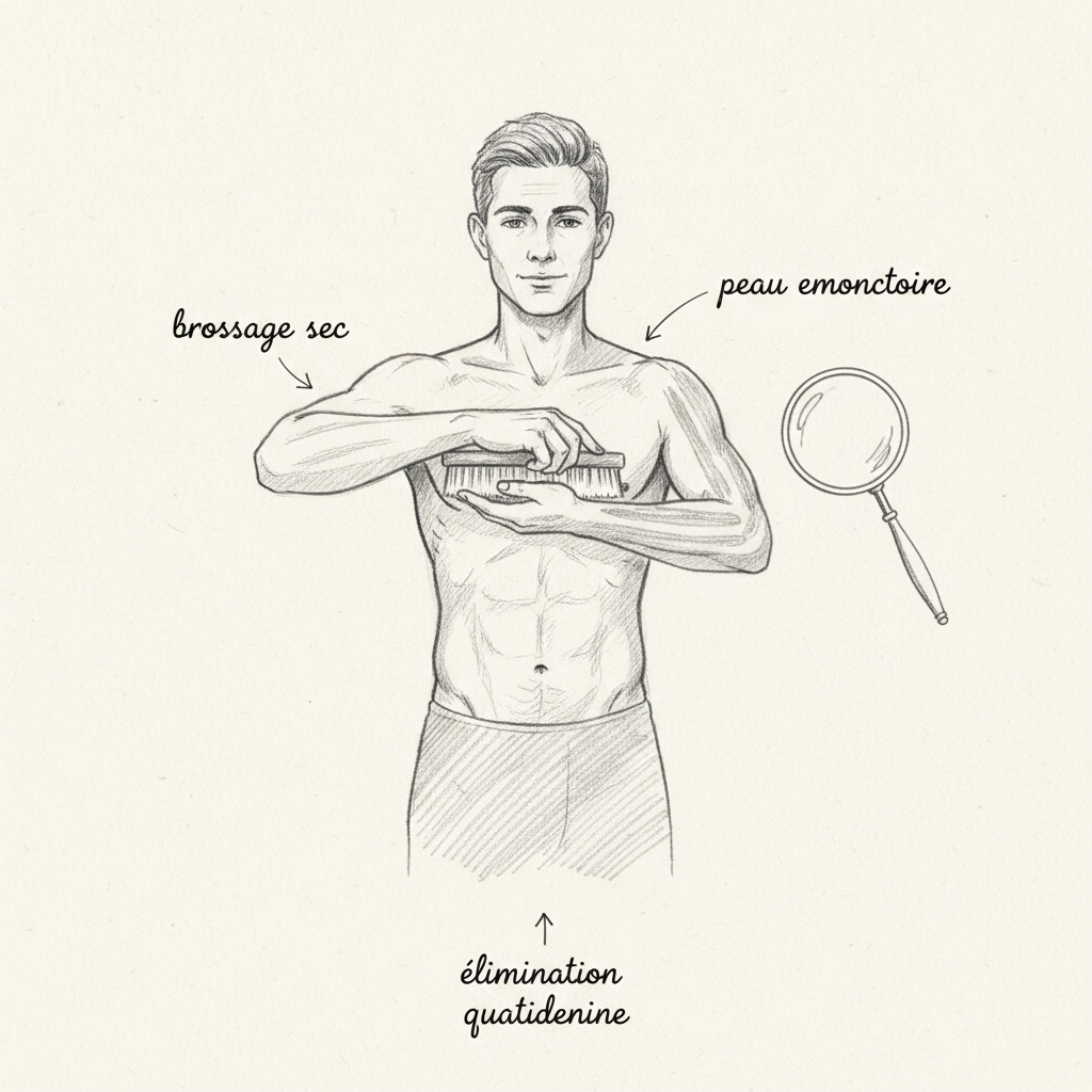 Bernard Jensen : l'iridologie et le brossage à sec, la peau comme émonctoire