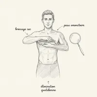 Bernard Jensen: la iridología y el cepillado en seco, la piel como emuntorio