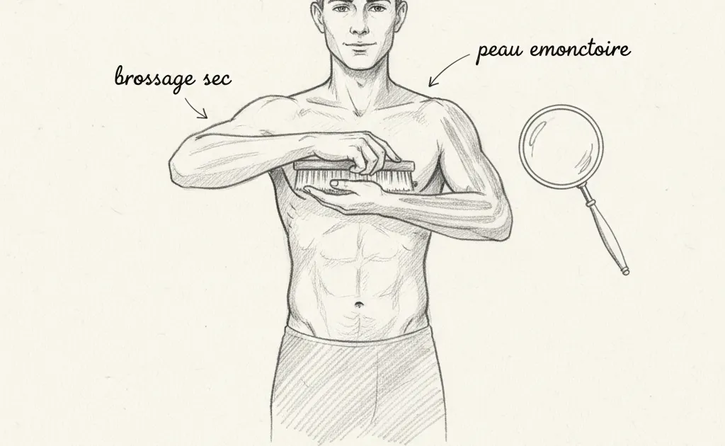 Bernard Jensen: iridology and dry brushing, skin as an elimination organ