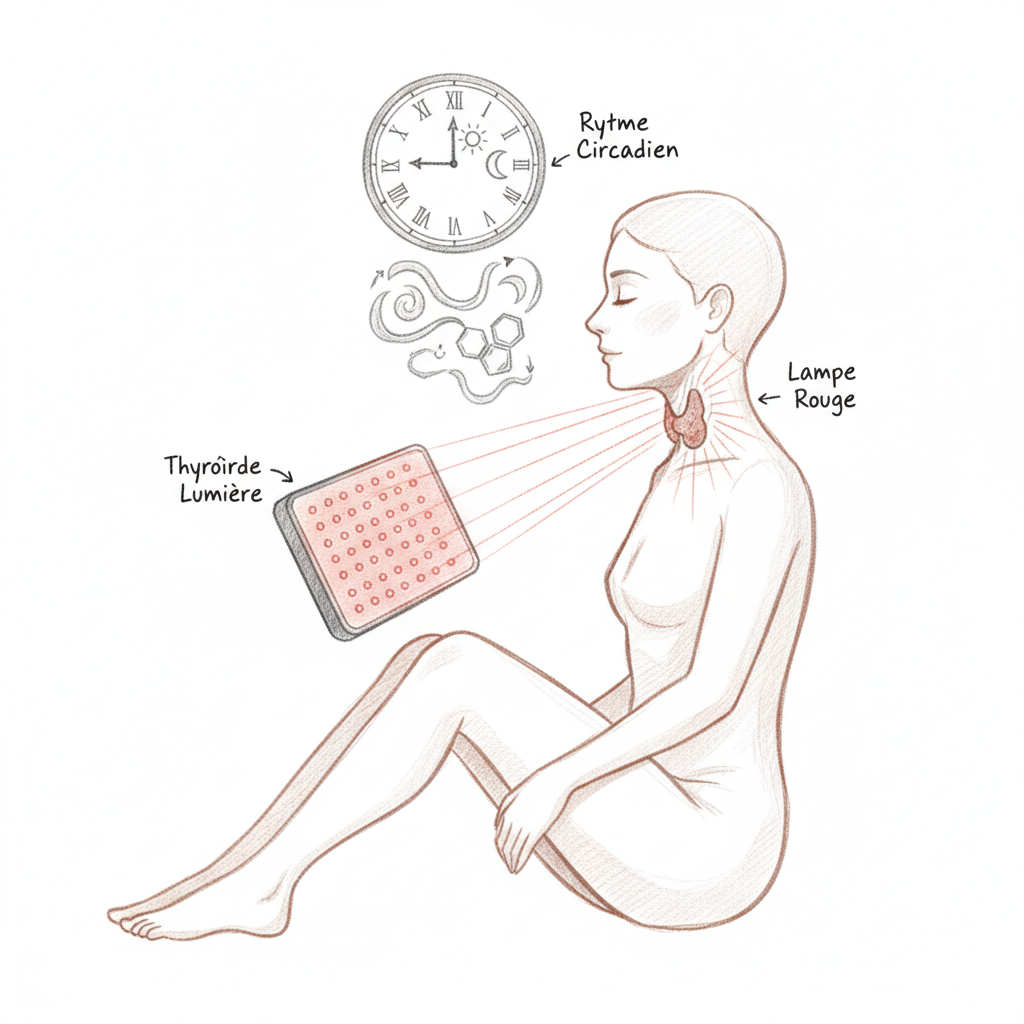 Luminothérapie et lumière rouge : régénérer ta thyroïde naturellement