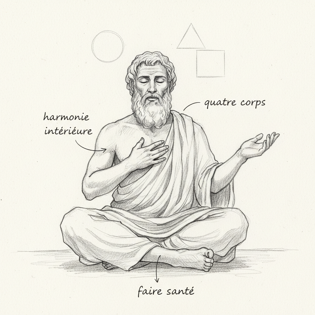 Pythagore : les 4 corps et l'harmonie, fondement de la naturopathie