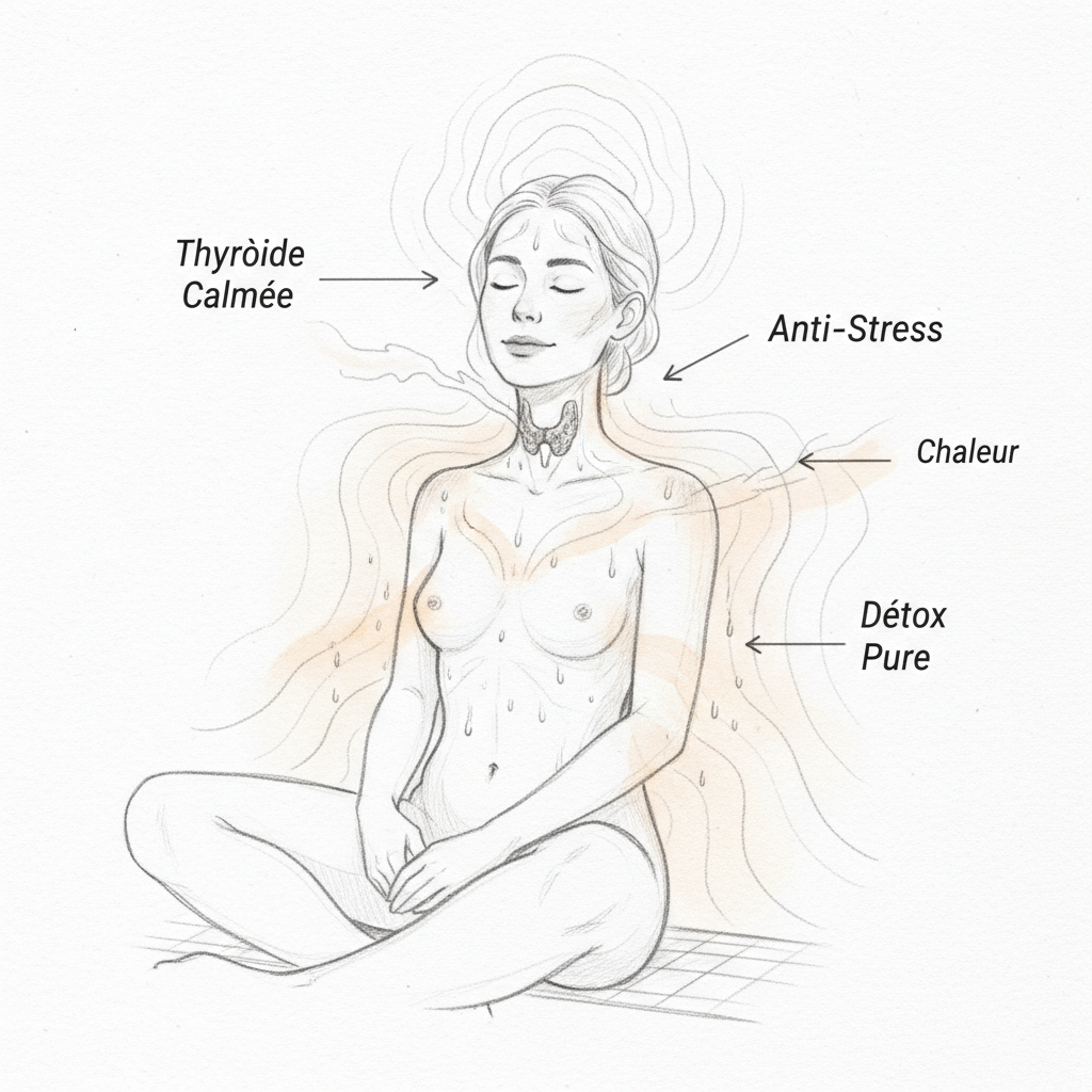 Sauna infrarouge : détox profonde, thyroïde et gestion du stress
