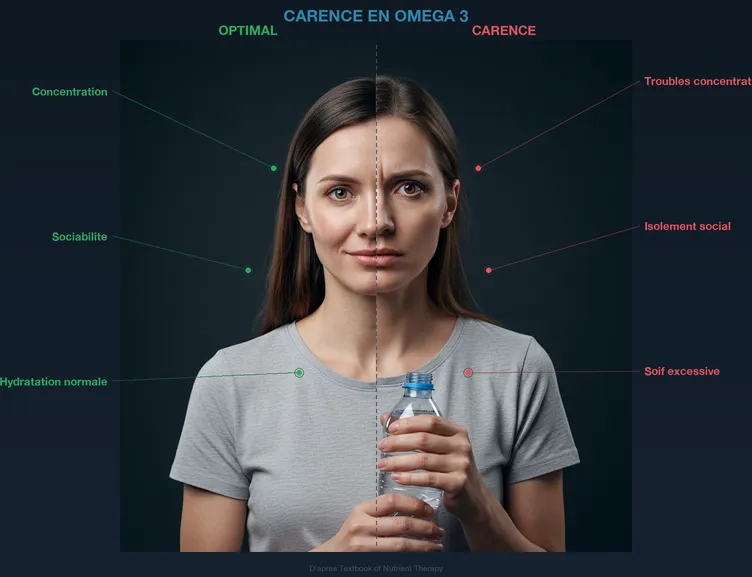 Sémiologie : Carence en Omega-3