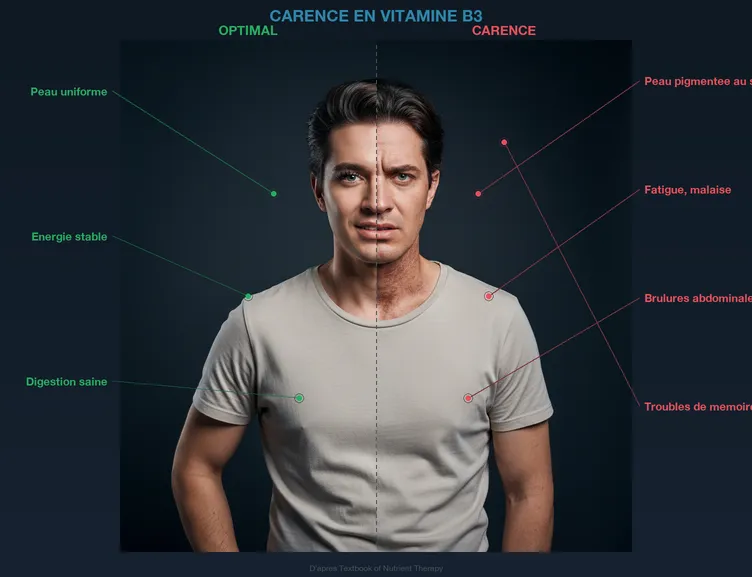 Sémiologie : Carence en Vitamine B3