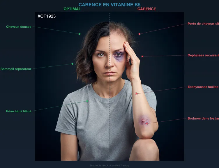 Sémiologie : Carence en Vitamine B5