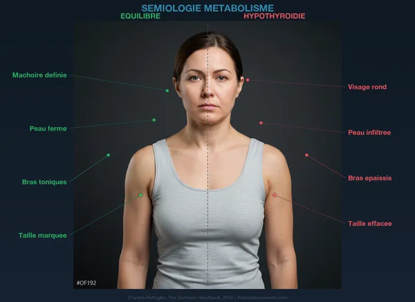 Sémiologie métabolisme : Équilibre vs Hypothyroïdie : D'après Hertoghe