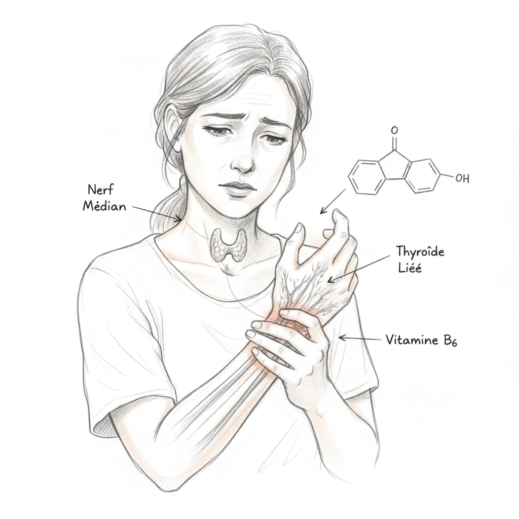 Syndrome du canal carpien : le signe thyroïdien que personne ne cherche