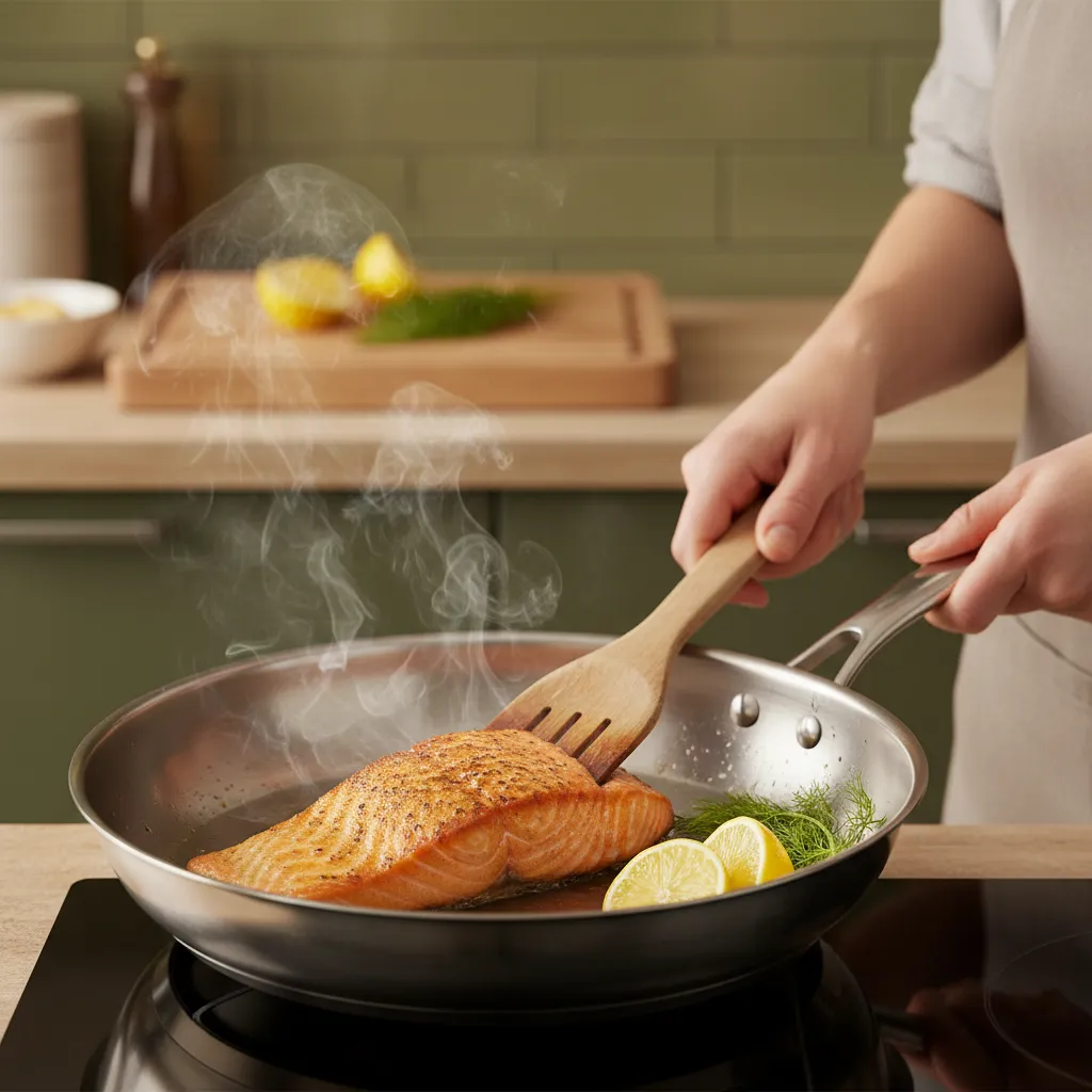 Maitriser la cuisson a l'inox avec le test de la goutte d'eau