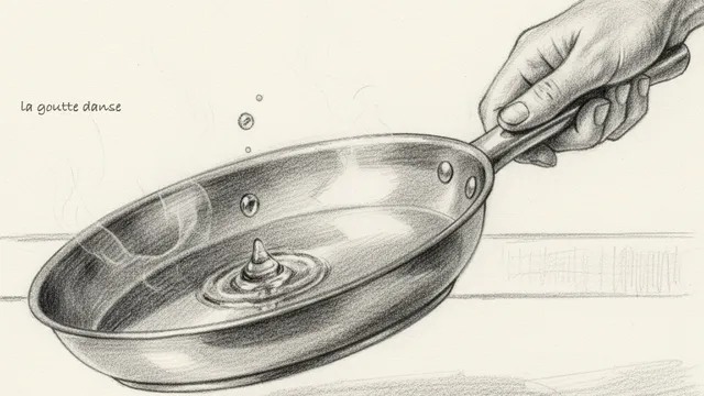 Cocinar en acero inoxidable sin que se pegue: la prueba de la gota de agua