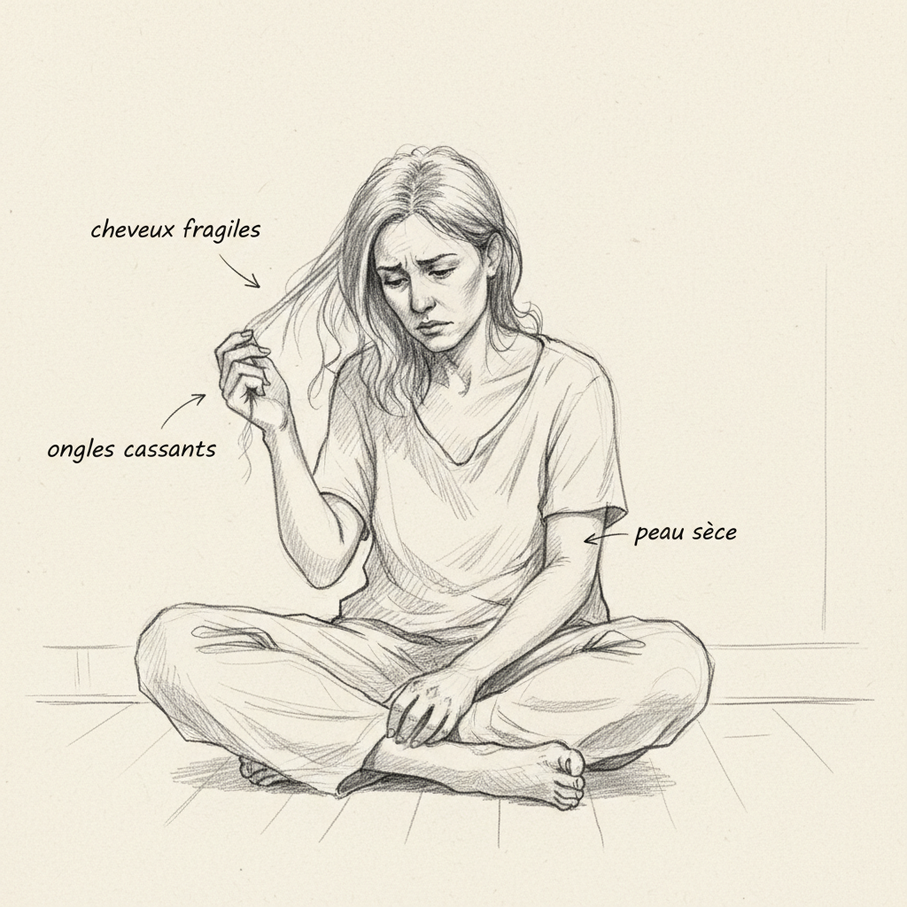 Vitamine B8 (biotine) : cheveux, peau et glycémie en une molécule