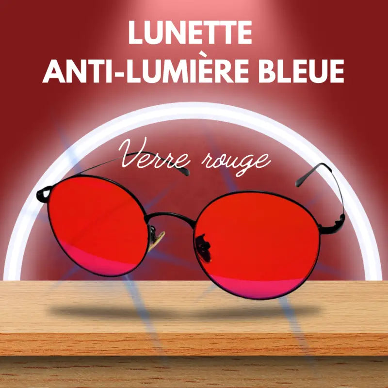 Lunettes anti-lumière bleue verres rouges : photo 1
