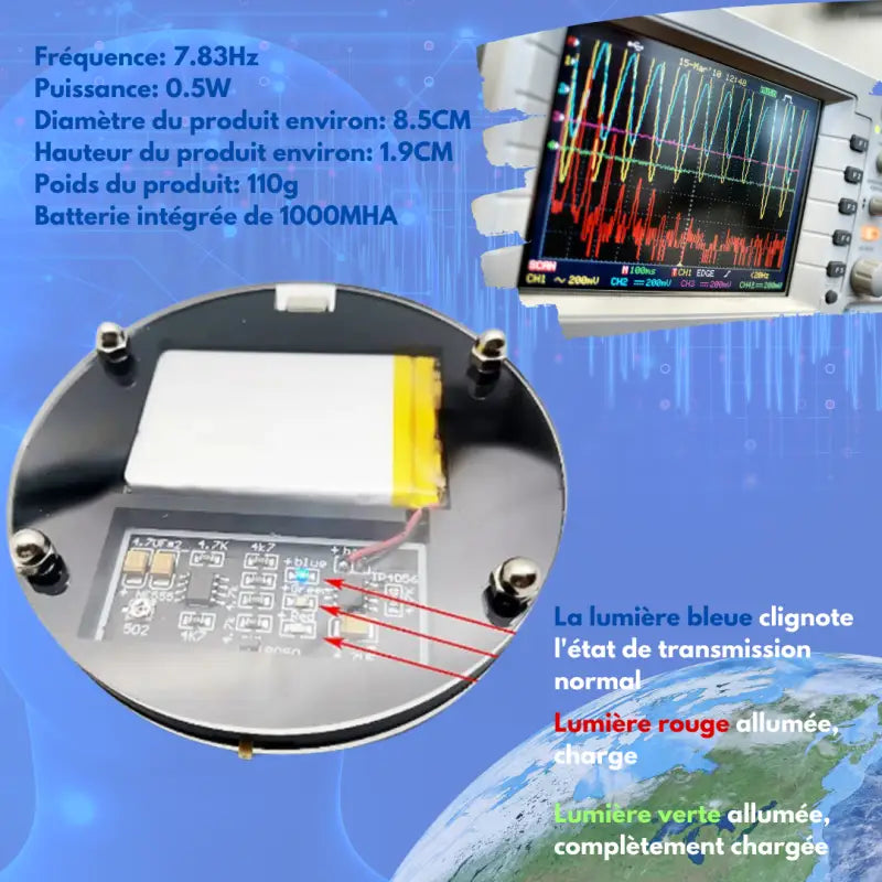 Générateur de résonance Schumann 7,83 Hz : photo 3