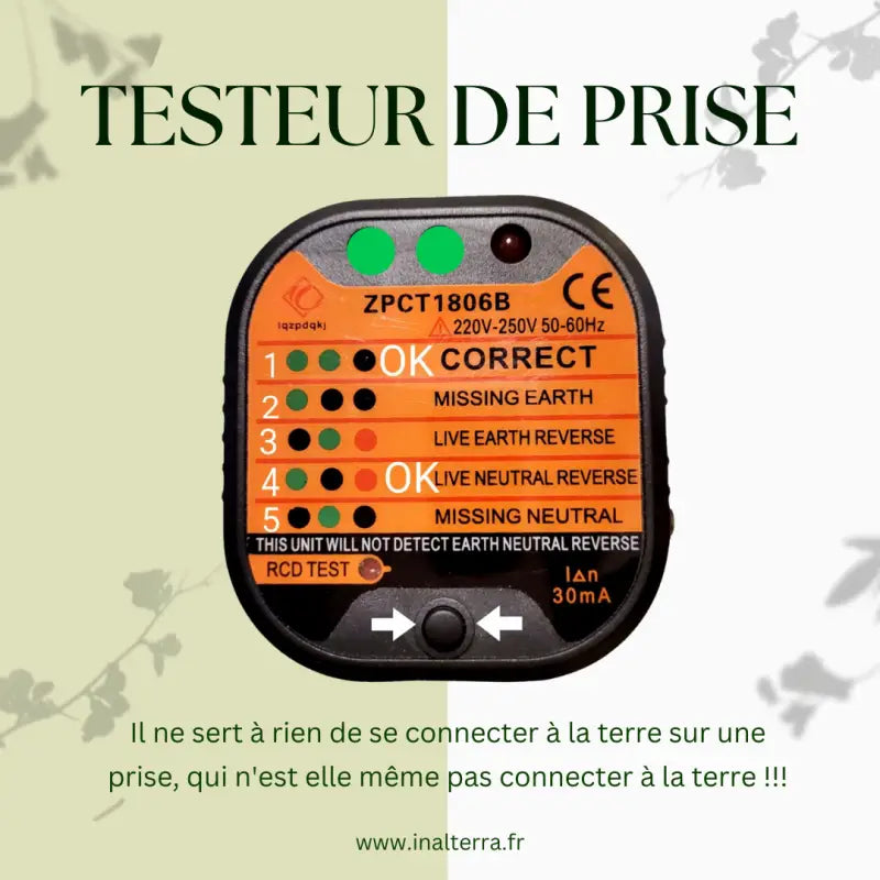 Testeur de prise de terre : photo 1