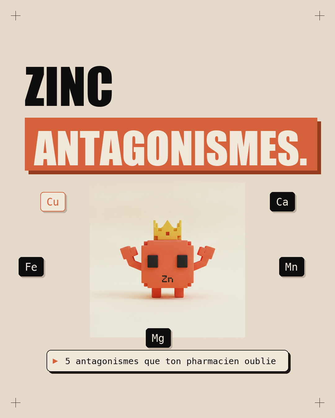 Antagonismes : quand deux nutriments s'annulent