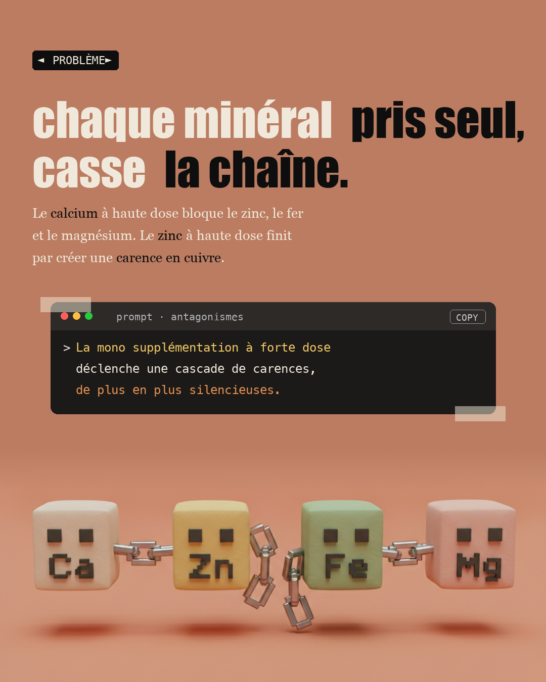 Antagonismes : quand deux nutriments s'annulent : Slide 2