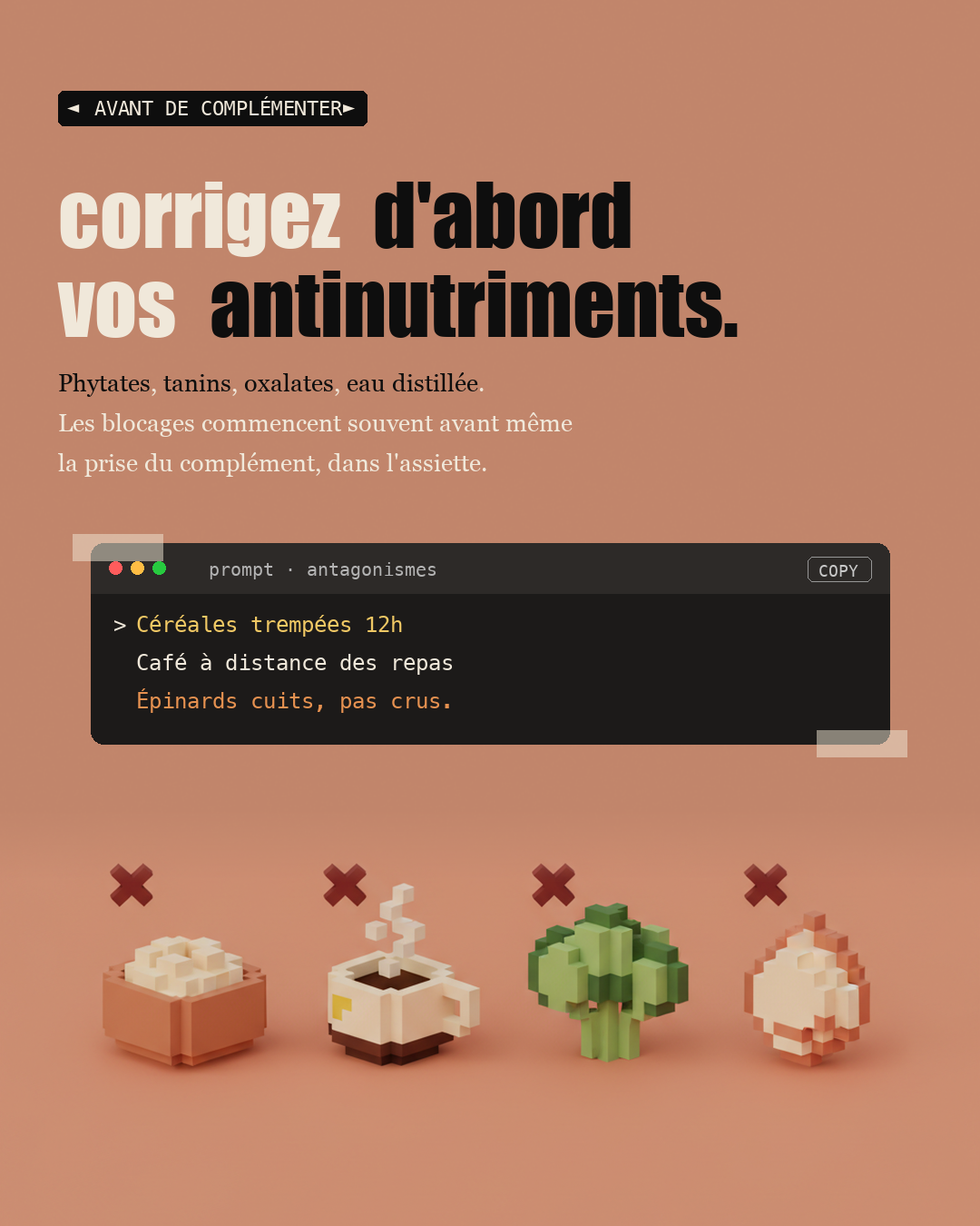 Antagonismes : quand deux nutriments s'annulent : Slide 8