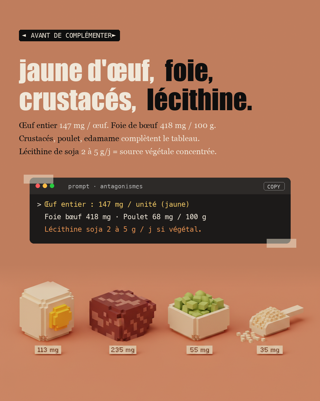 Choline : le nutriment oublié du foie et du cerveau : Slide 8