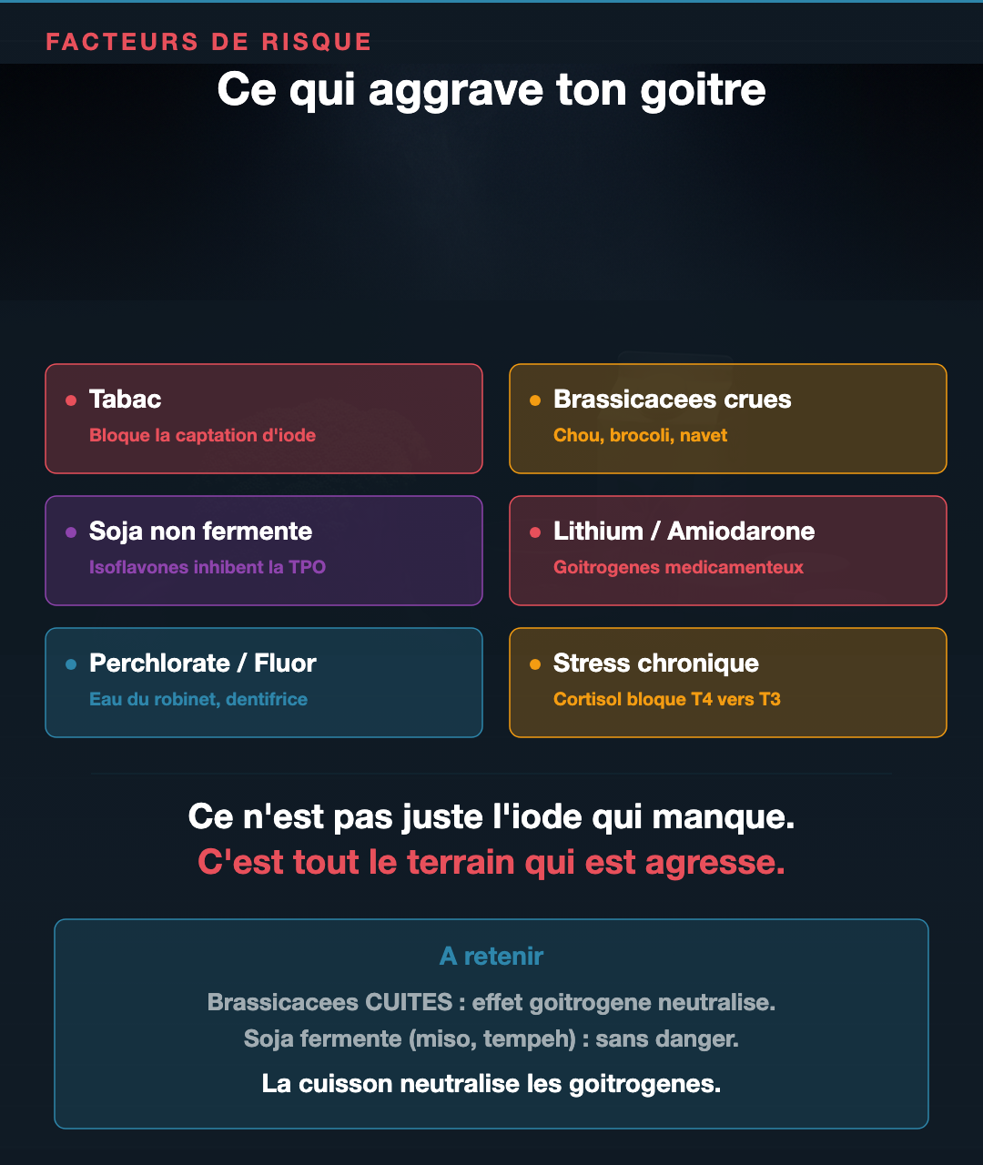 Goitre : ce que ta thyroïde qui gonfle raconte : Slide 8