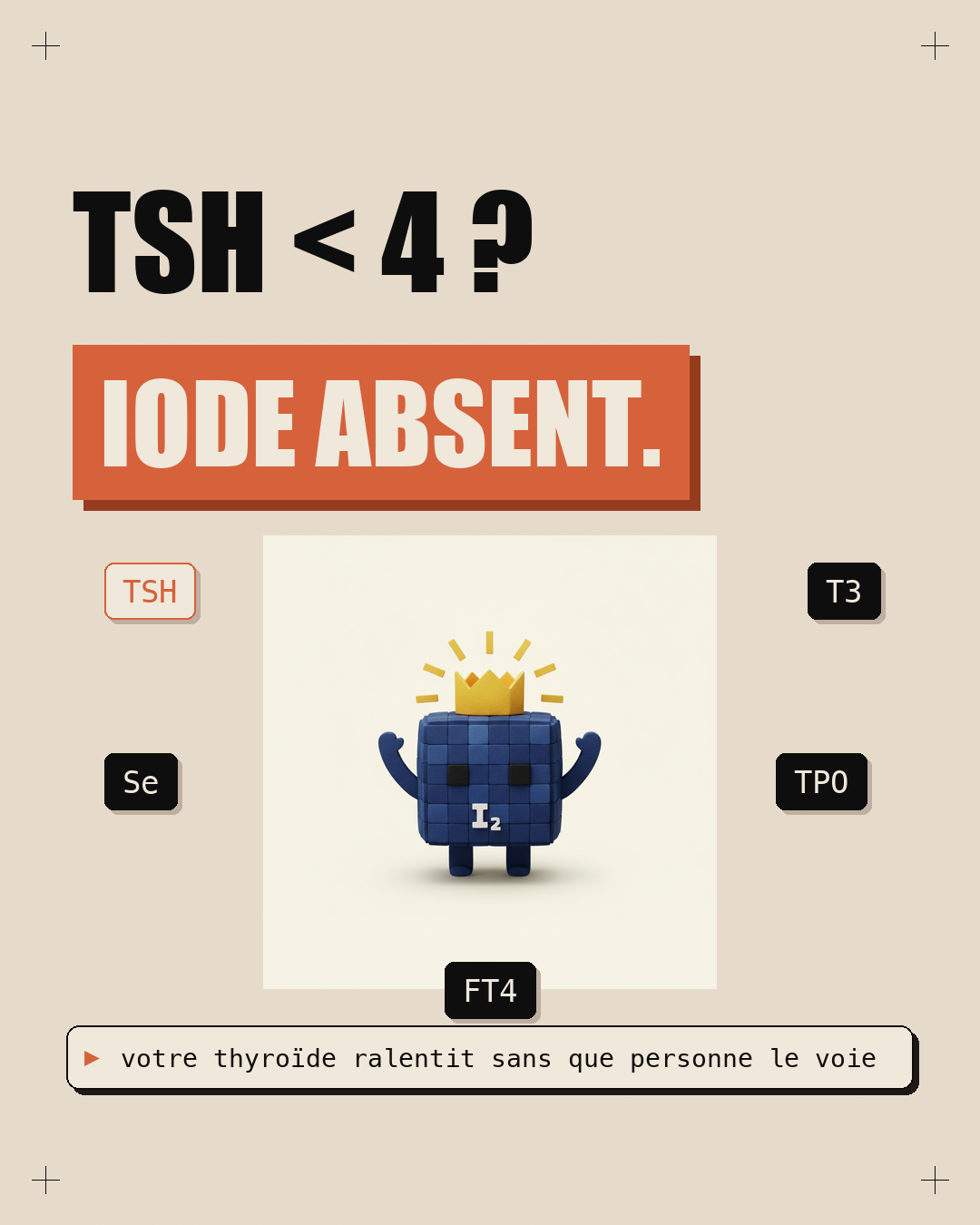 Iode : la carence française qui ralentit ta thyroïde