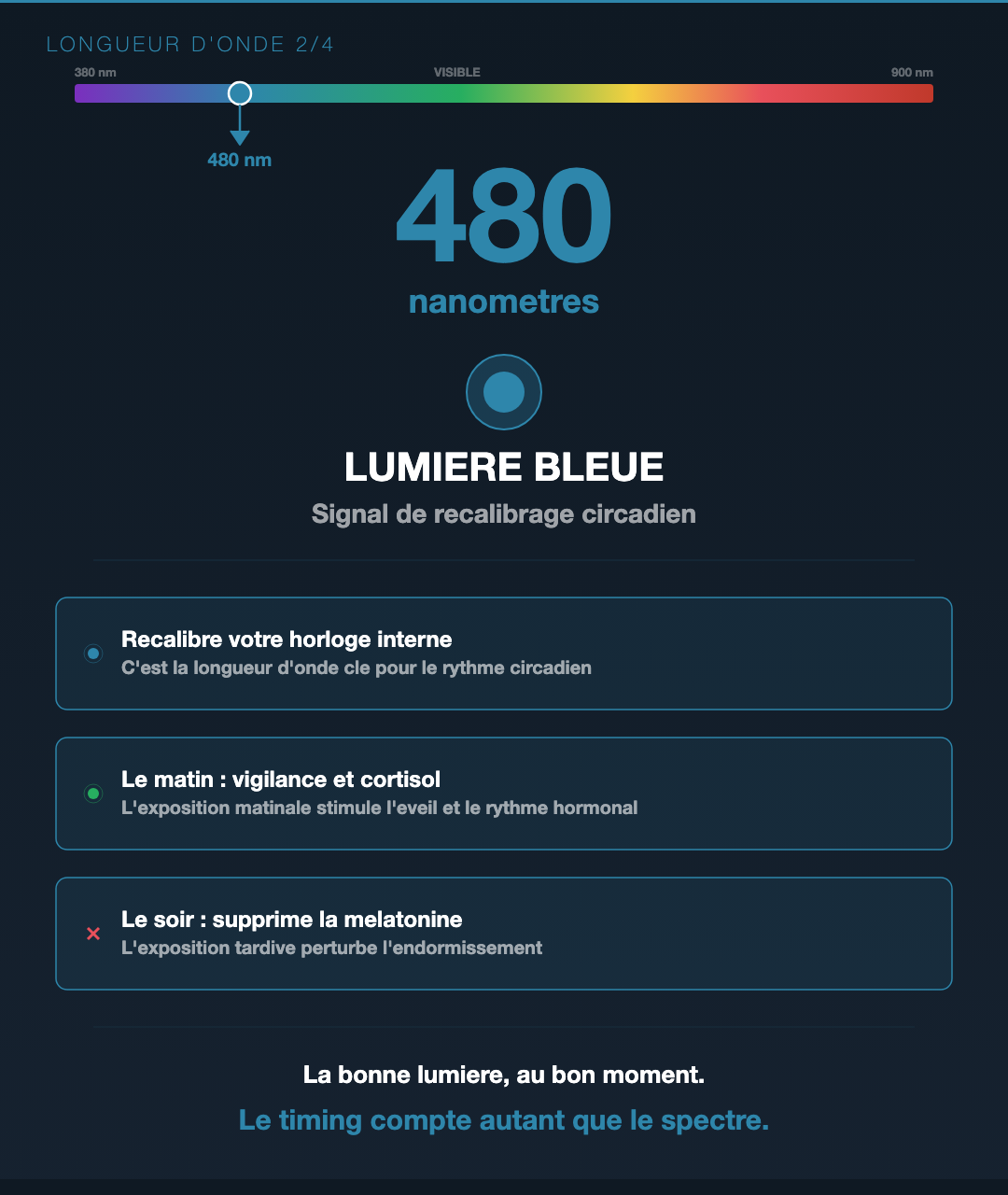 Lumière : le spectre qui répare (ou détruit) ton rythme : Slide 3