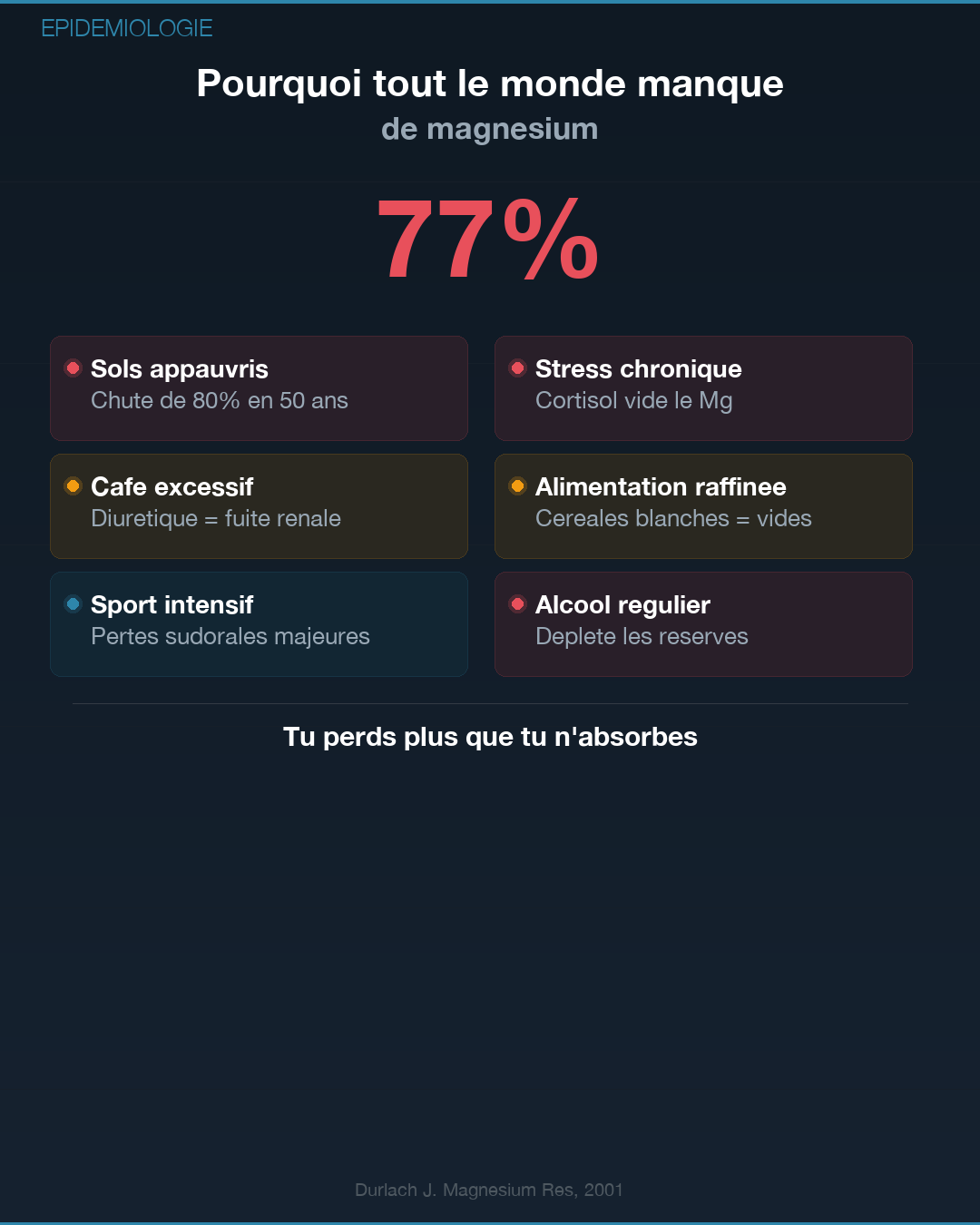 Magnésium : pourquoi tu es en carence : Slide 2