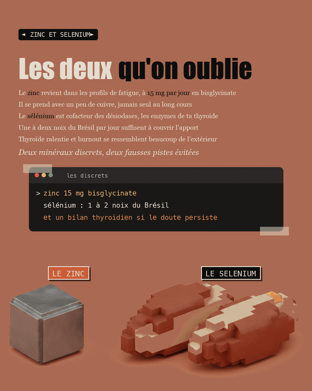 Deux petits minéraux en argile côte à côte
