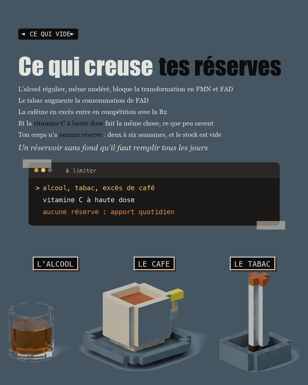 Un verre d'alcool, une tasse de café et une cigarette en argile