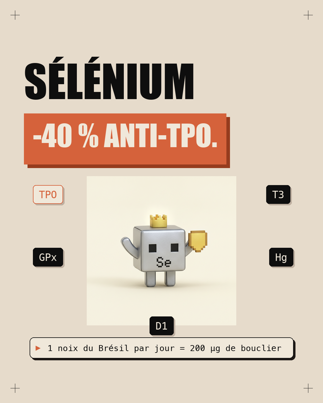 Sélénium : le protocole précis pour Hashimoto