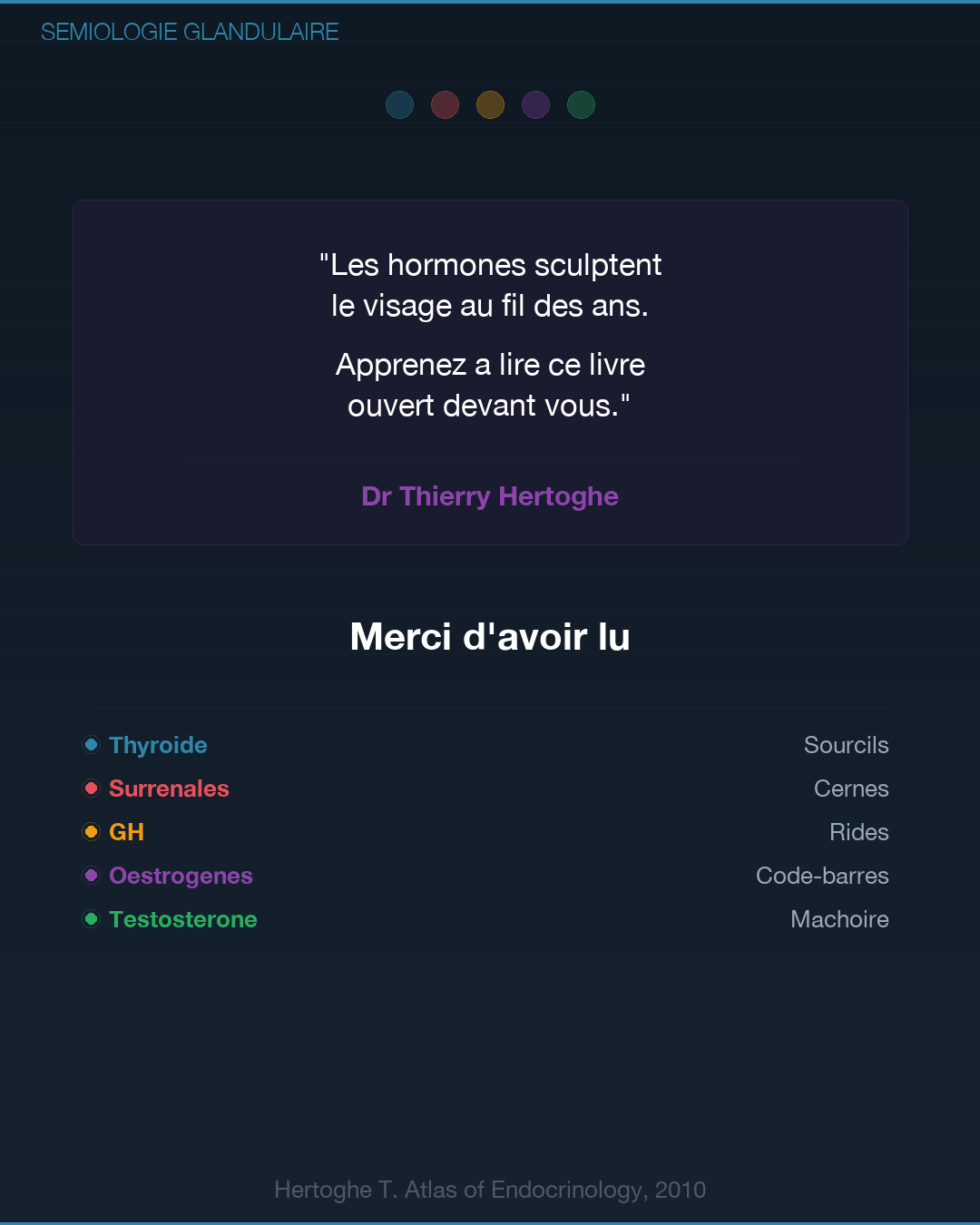 Sémiologie glandulaire : lire les signes du corps : Slide 10