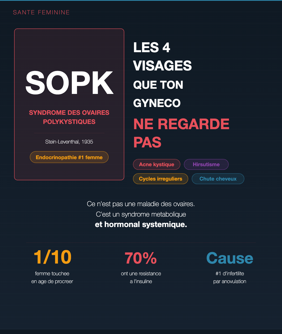 SOPK : au-delà du diagnostic gynéco