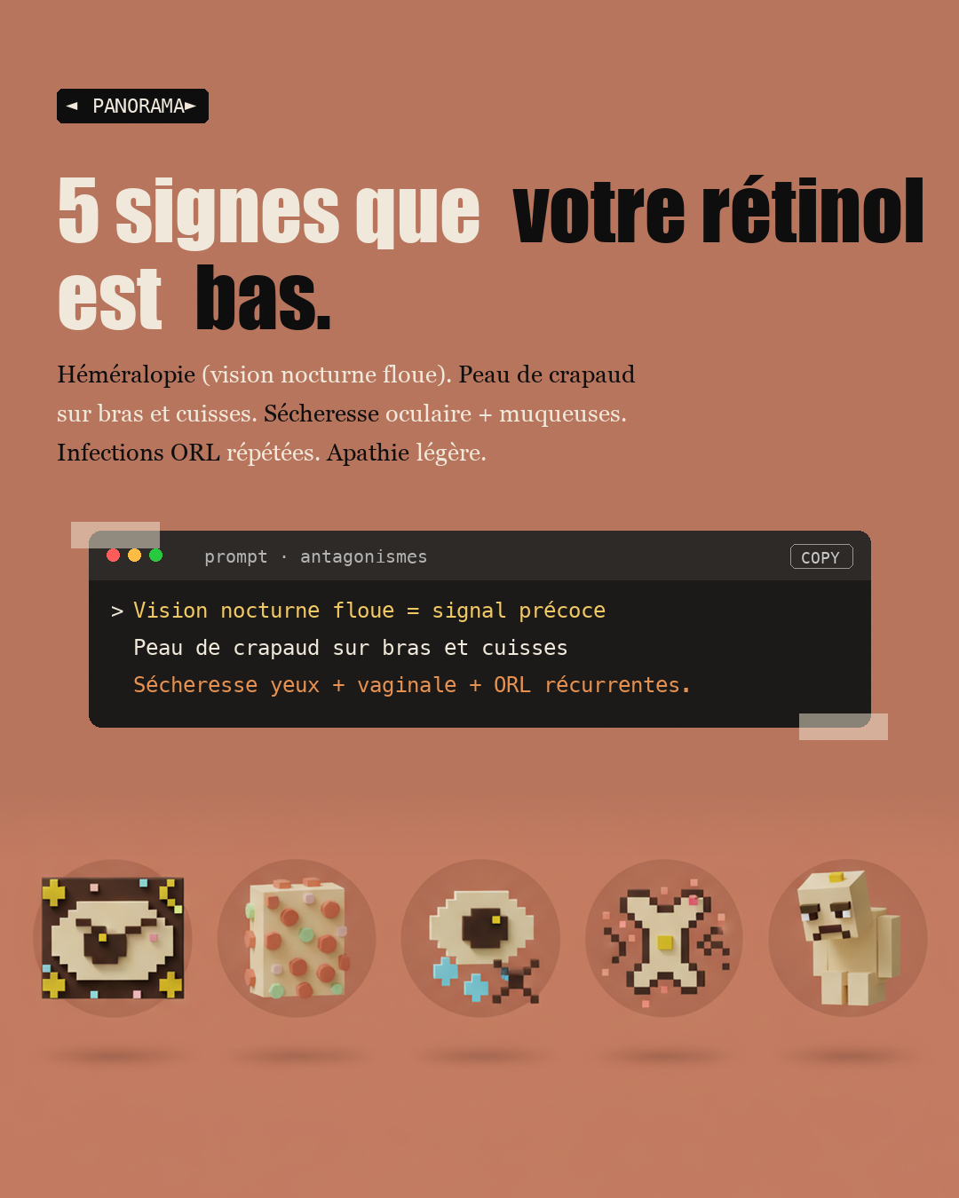 Vitamine A : le rétinol du foie, pas le bêta-carotène : Slide 7