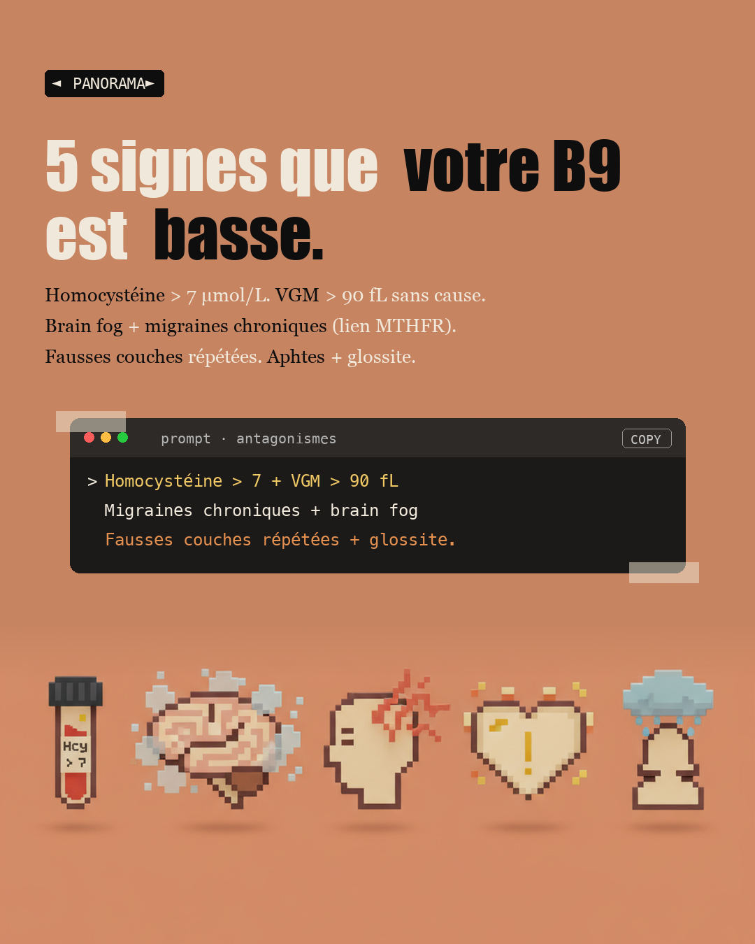 Vitamine B9 : oublie l'acide folique, prends du méthylfolate : Slide 7