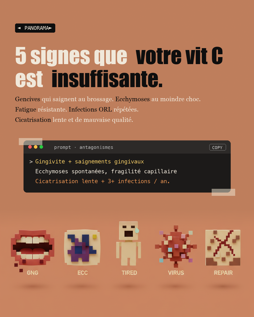 Vitamine C : les 80 mg de l'OMS ne suffisent pas : Slide 7