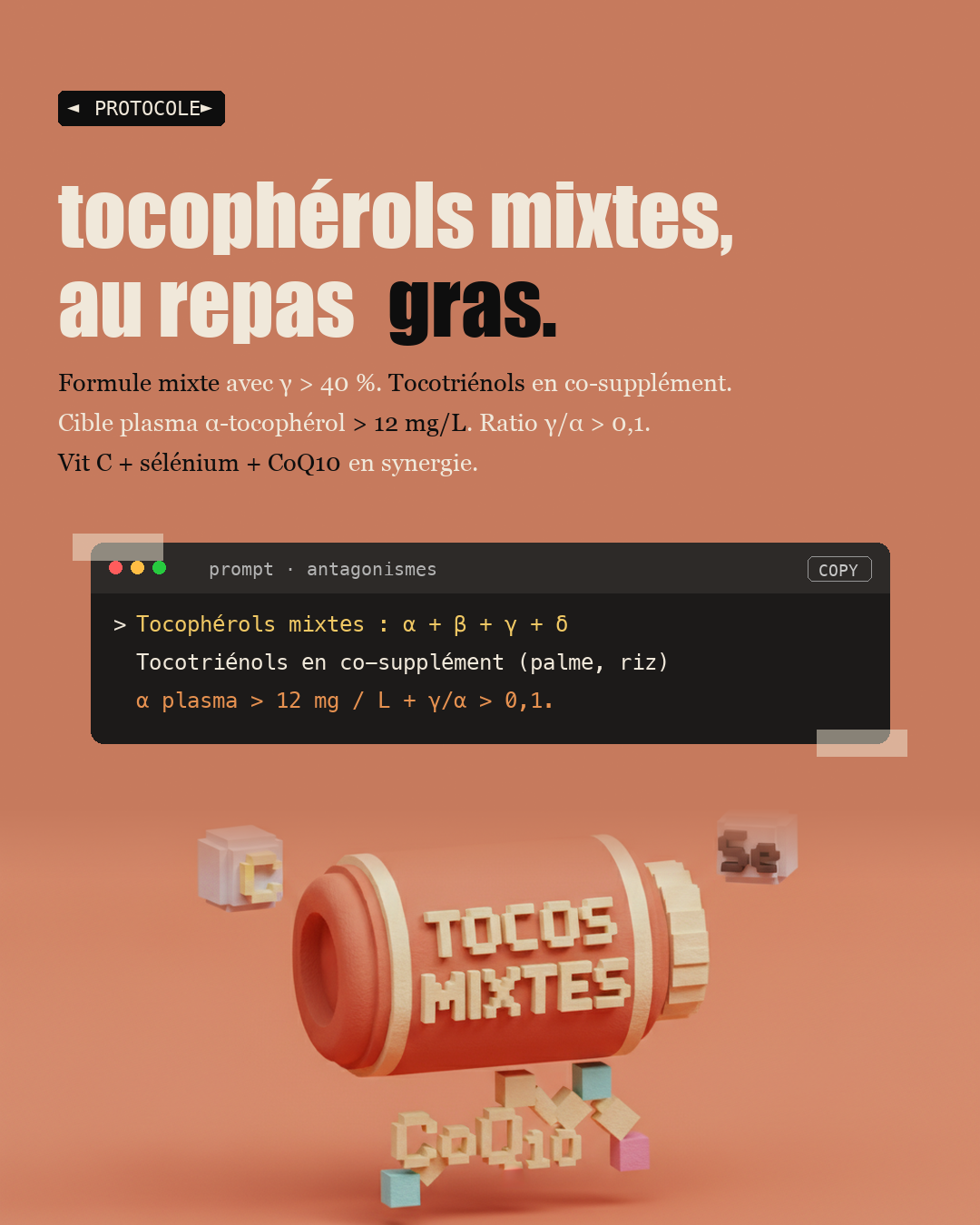 Vitamine E : 8 formes, pas seulement l'alpha-tocophérol : Slide 6