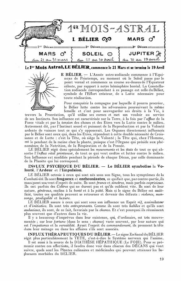 Le calendrier de la santé — aperçu page 1