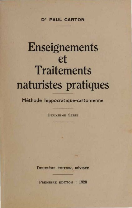 Enseignements et traitements naturistes pratiques : Tome 2 — aperçu page 1