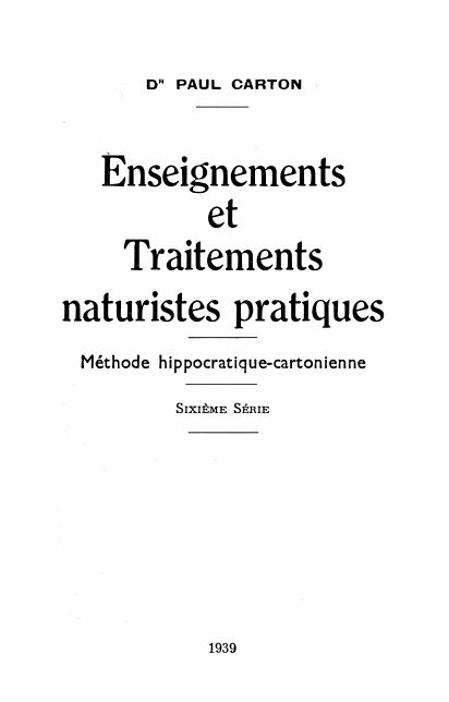 Enseignements et traitements naturistes pratiques : Tome 6 — aperçu page 1
