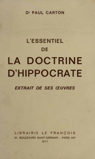L'essentiel de la doctrine d'Hippocrate — aperçu page 1