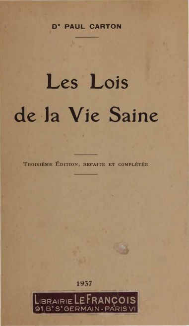 Les lois de la vie saine — aperçu page 1